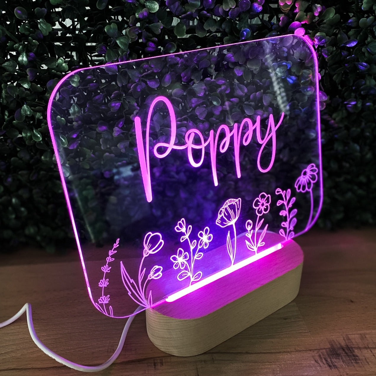 Purple deals night light