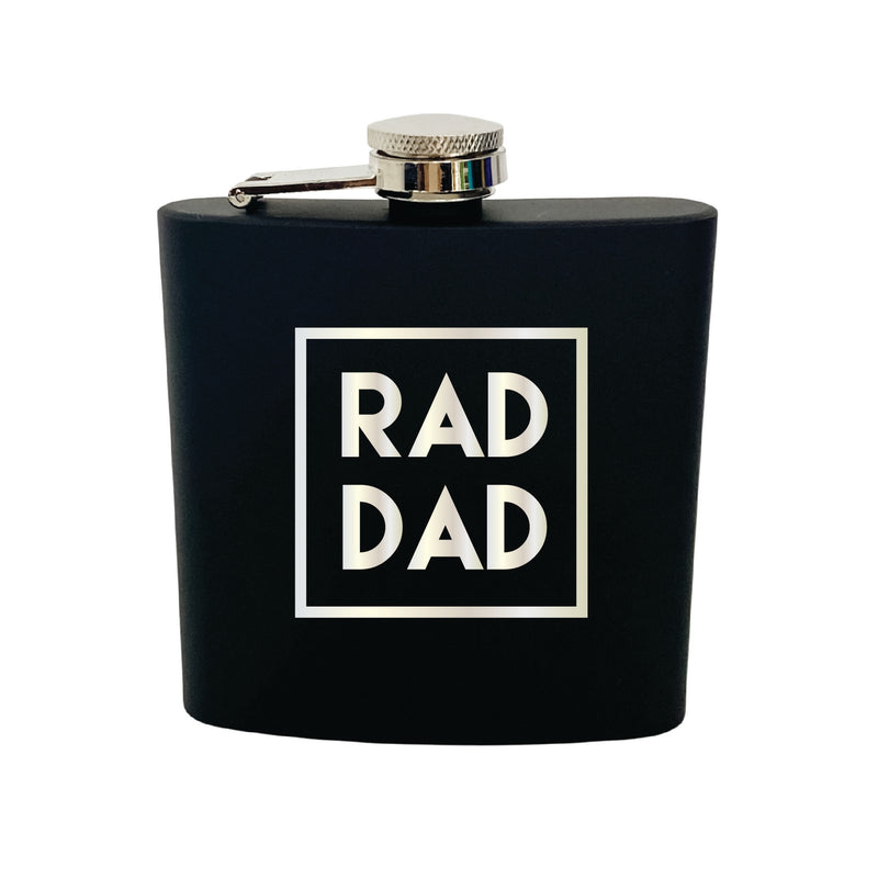 Rad Dad Whiskey Flask - The Confetti Gift Co
